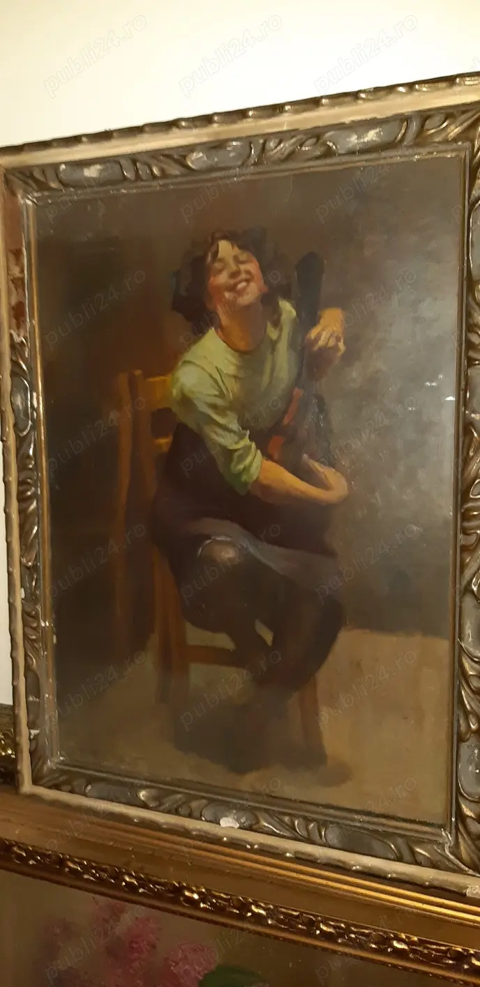 Vand picturi in ulei, perioada interbelica, semnate C.Iliescu, Pantzer, Th. Aman, Corot