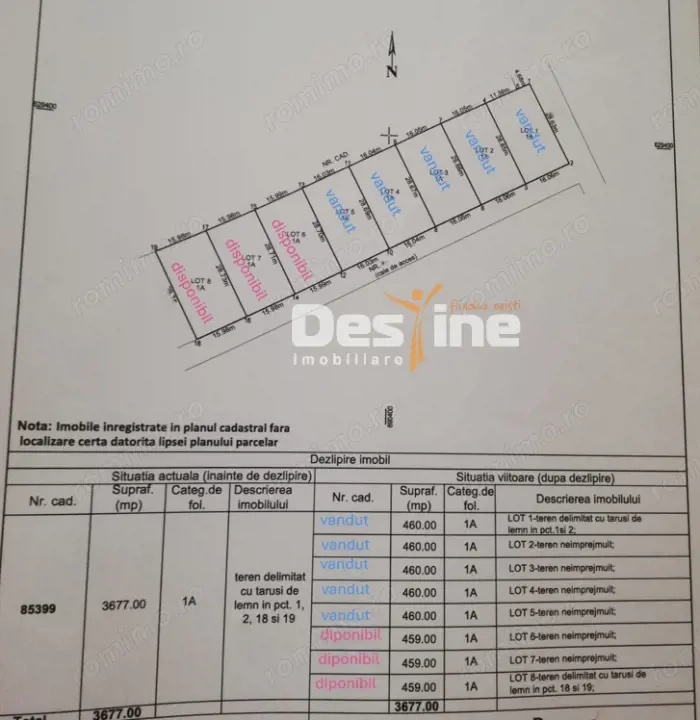 MIROSLAVA,   teren 460 mp, 40.900 euro