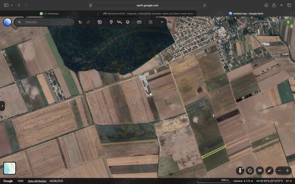 Teren in comuna Dascălu