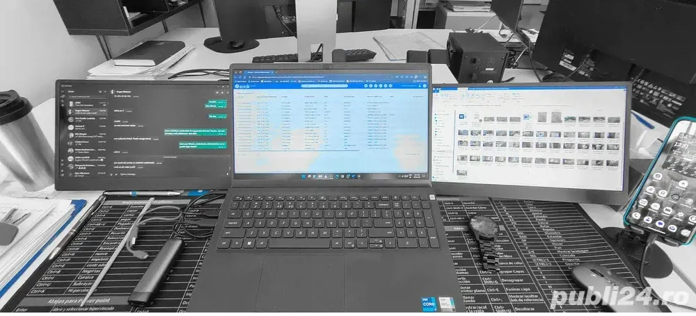 Monitor portabil, 14 inch, FullHD, HDR, 16:9, Tri-Screen, Plug & Play