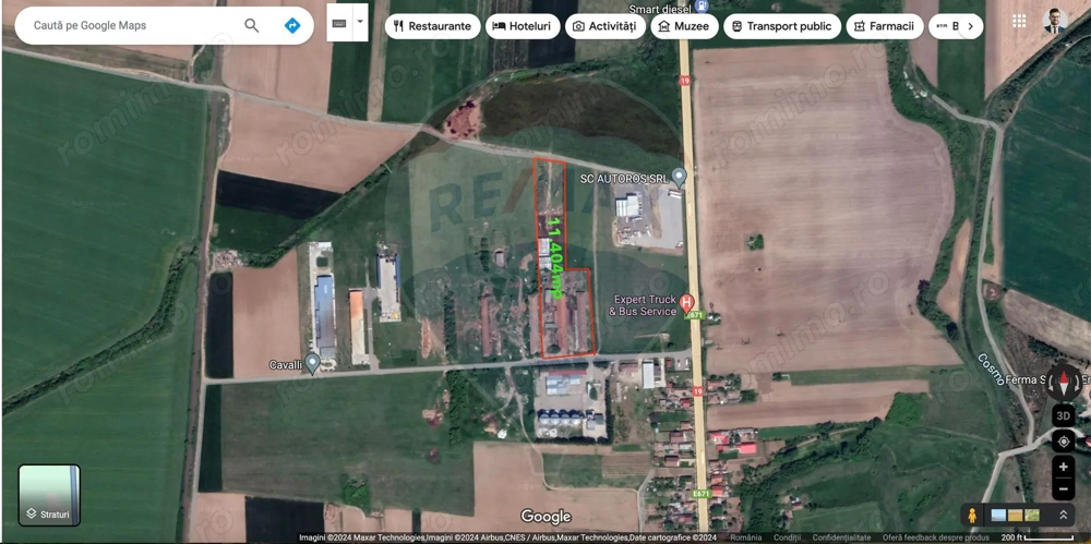 Teren 11404 m2 , Biharia la 1km de autostrada A3 si 300m de centura