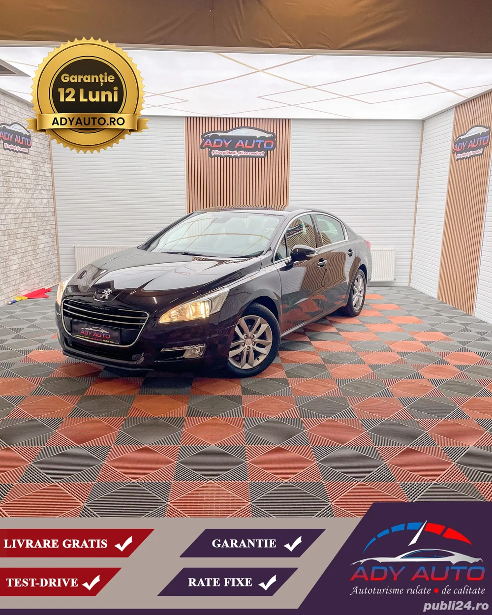 Peugeot 508, 1.6Diesel, Euro5, Garantie 12 luni, Buy-back ,Rate fixe