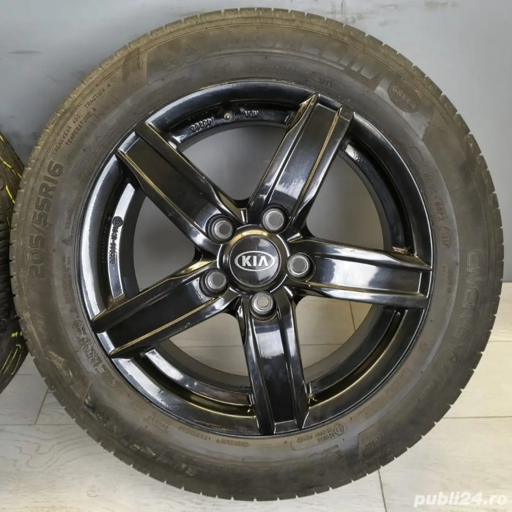 Roti/Jante negre Honda 5x114.3 205/55 R16; Kia, Nissan, Toyota, Dacia