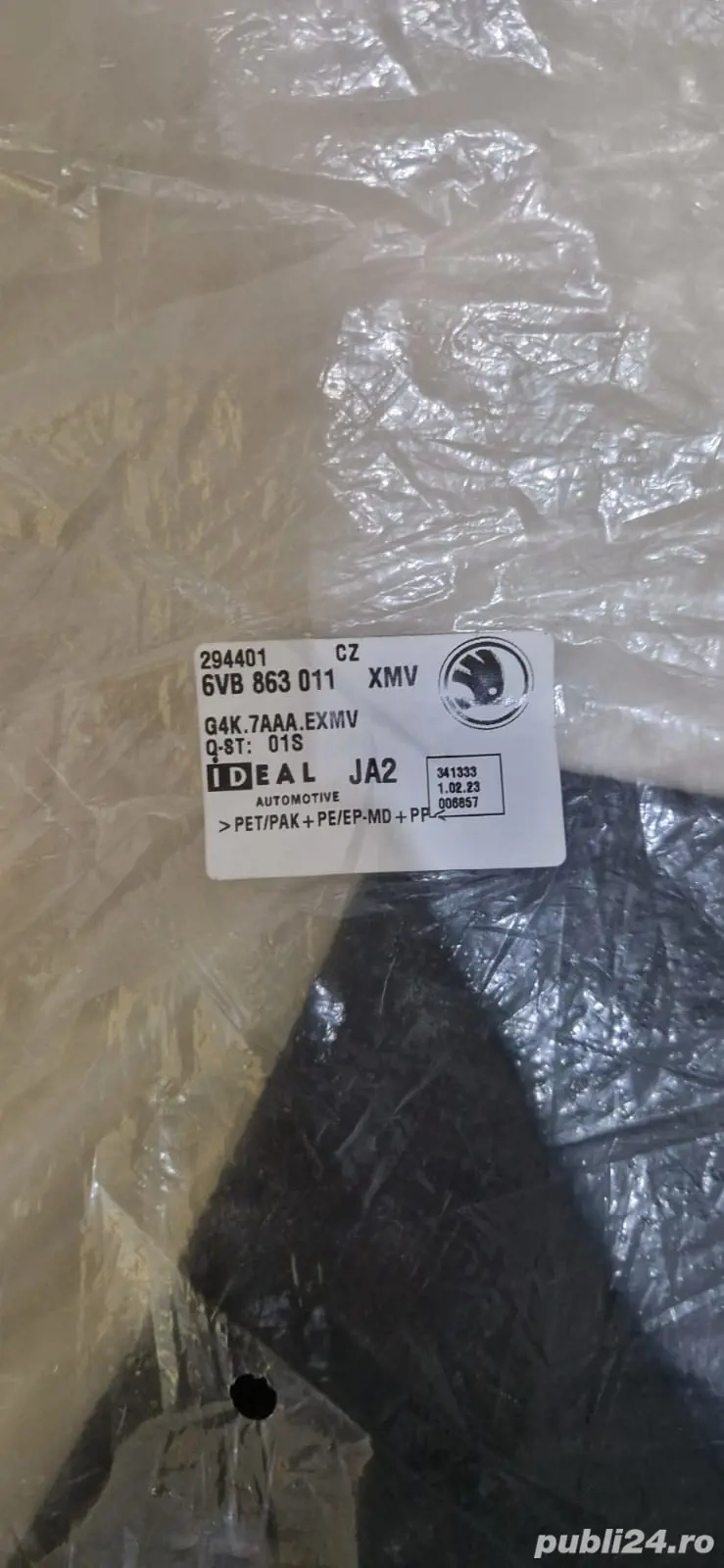 Covorase textile Skoda Fabia 4