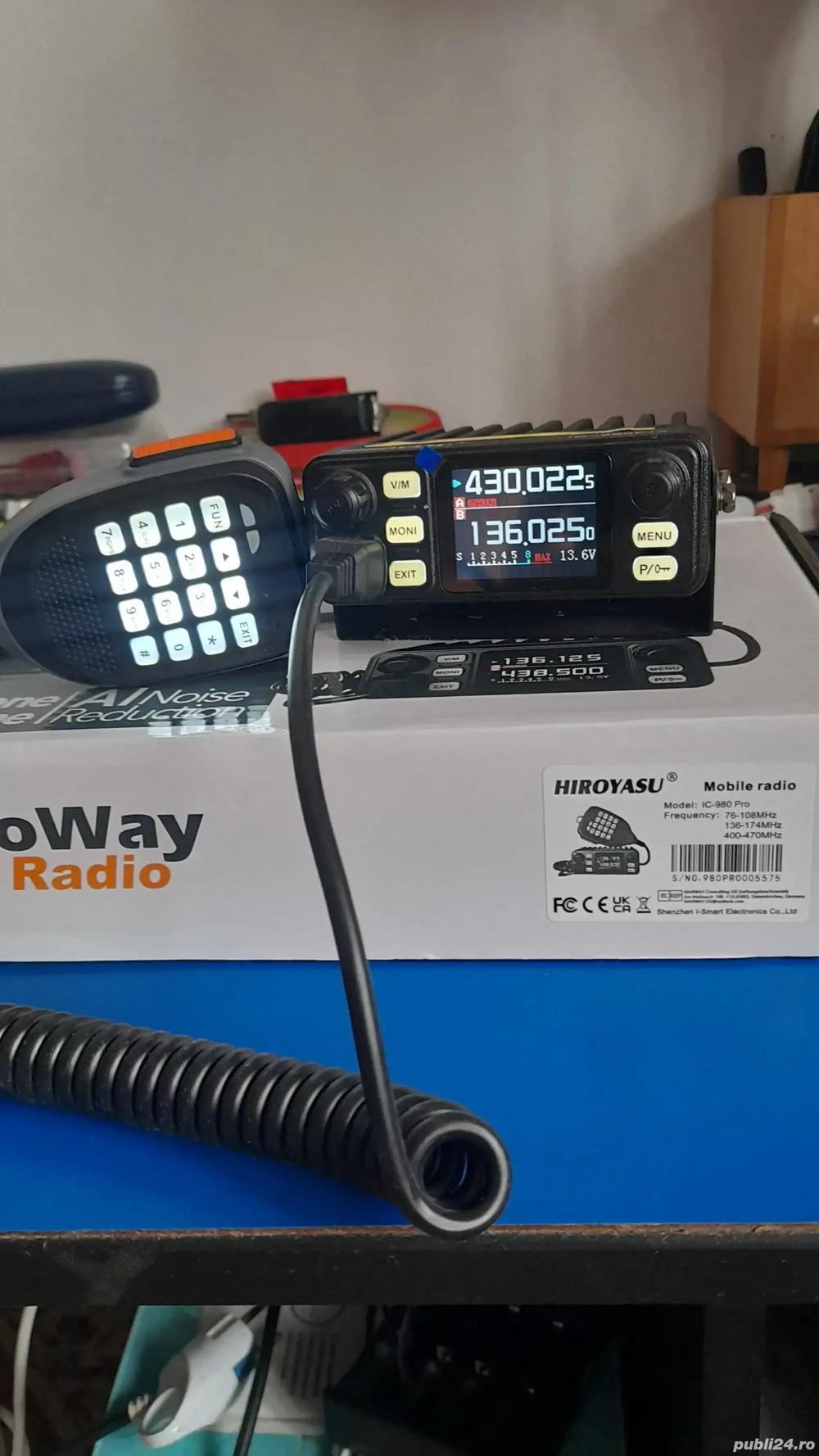 Statie emisie recepție Hiroyasu IC-980 Pro