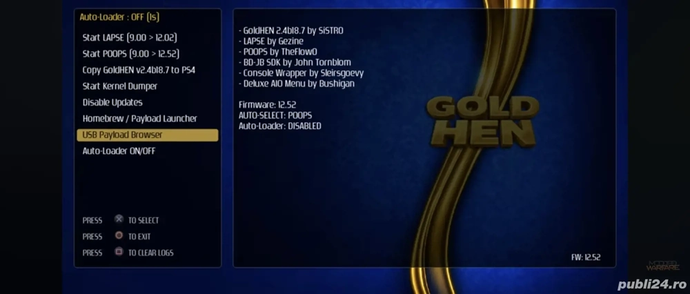 Modez Ps4 cu CD Blu-ray Fw 12.52