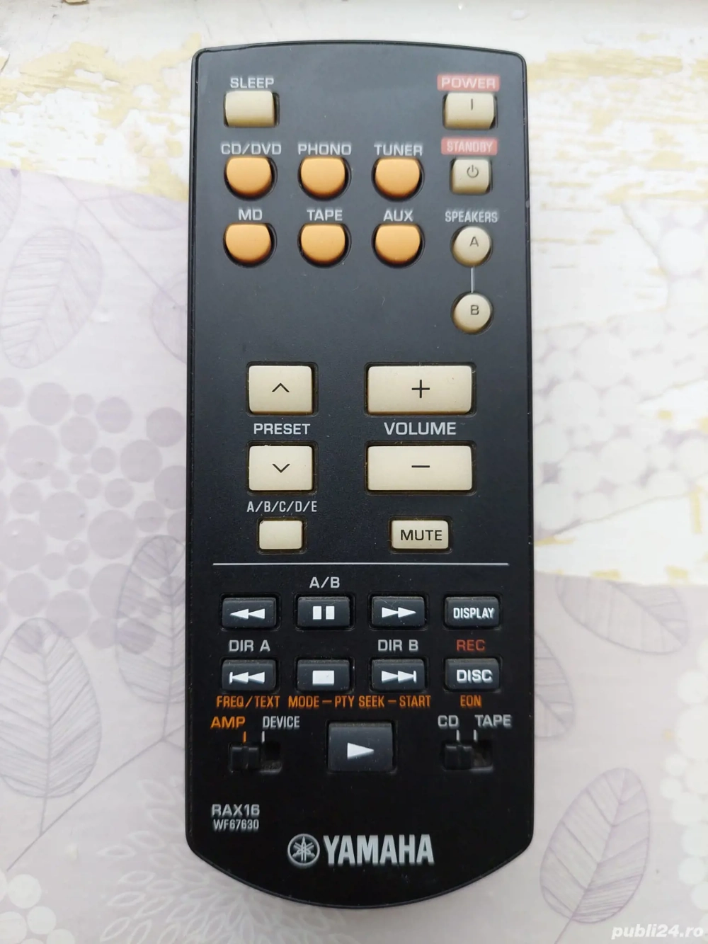 Yamaha RAX 16 Telecomanda Cod WF67630