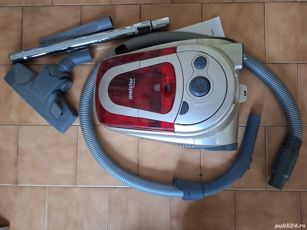 Aspirator fara sac Meister Hausgerate HRH-610E, aspirare uscata, filtru ciclon, 2 litri, 1200 W