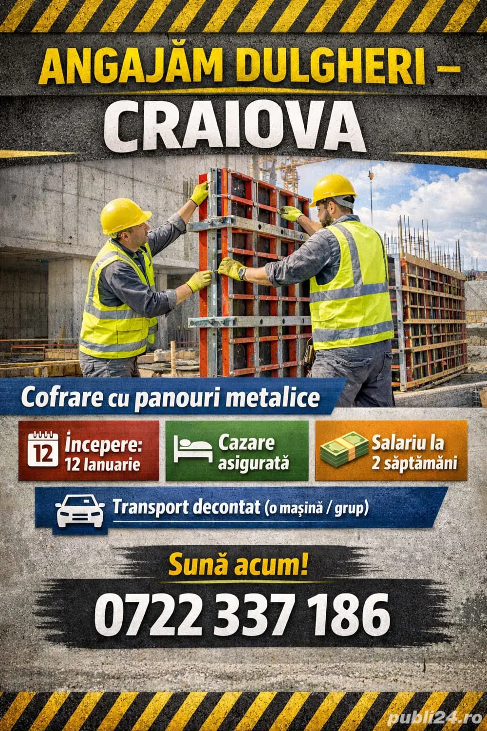 Angajăm dulgheri - Craiova 