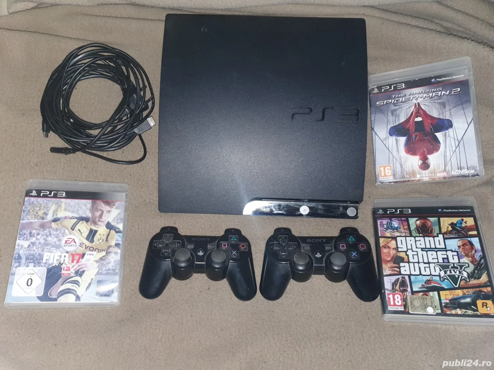 PS3 SLIM cu GTA5 la 299 ron fix
