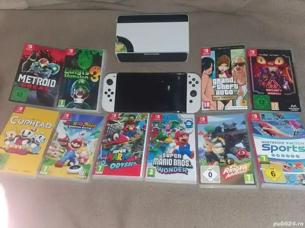 NINTENDO SWITCH OLED cu Mario si Zelda la 999 ron fix 