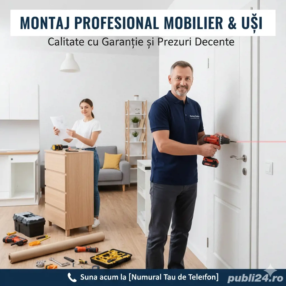 montaj mobilier și uși 
