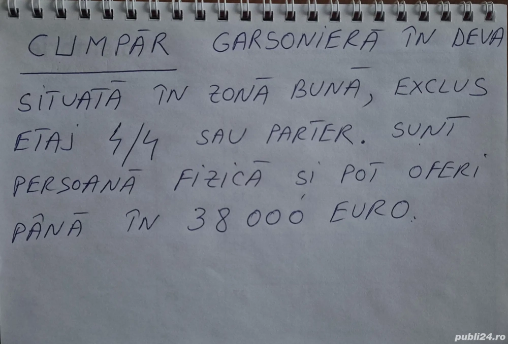 Apartament 1 camera Deva