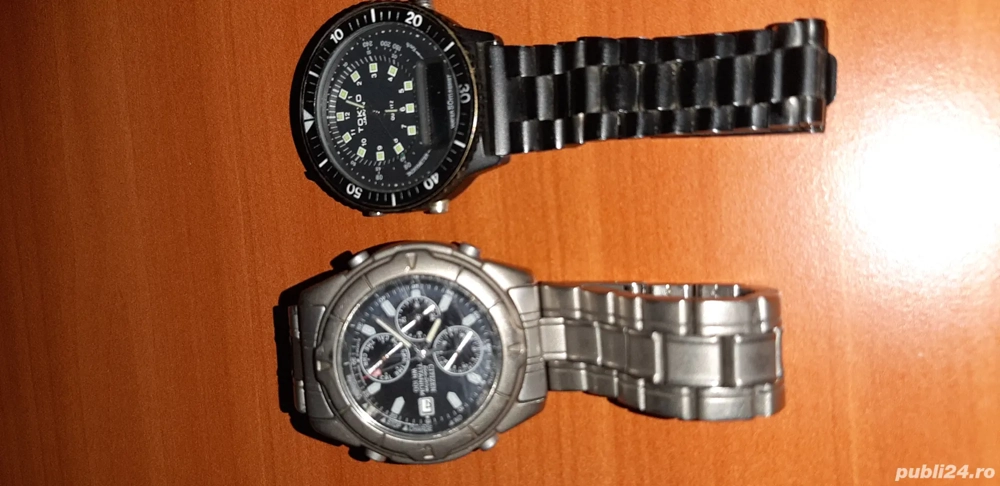 Citizen Eco-Drive Titanium WR100 safir si ceas Tokio Japan defecte