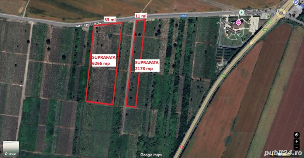 Teren investitie - langa Restaurant Cerdac(Cotesti) E 85-A 7