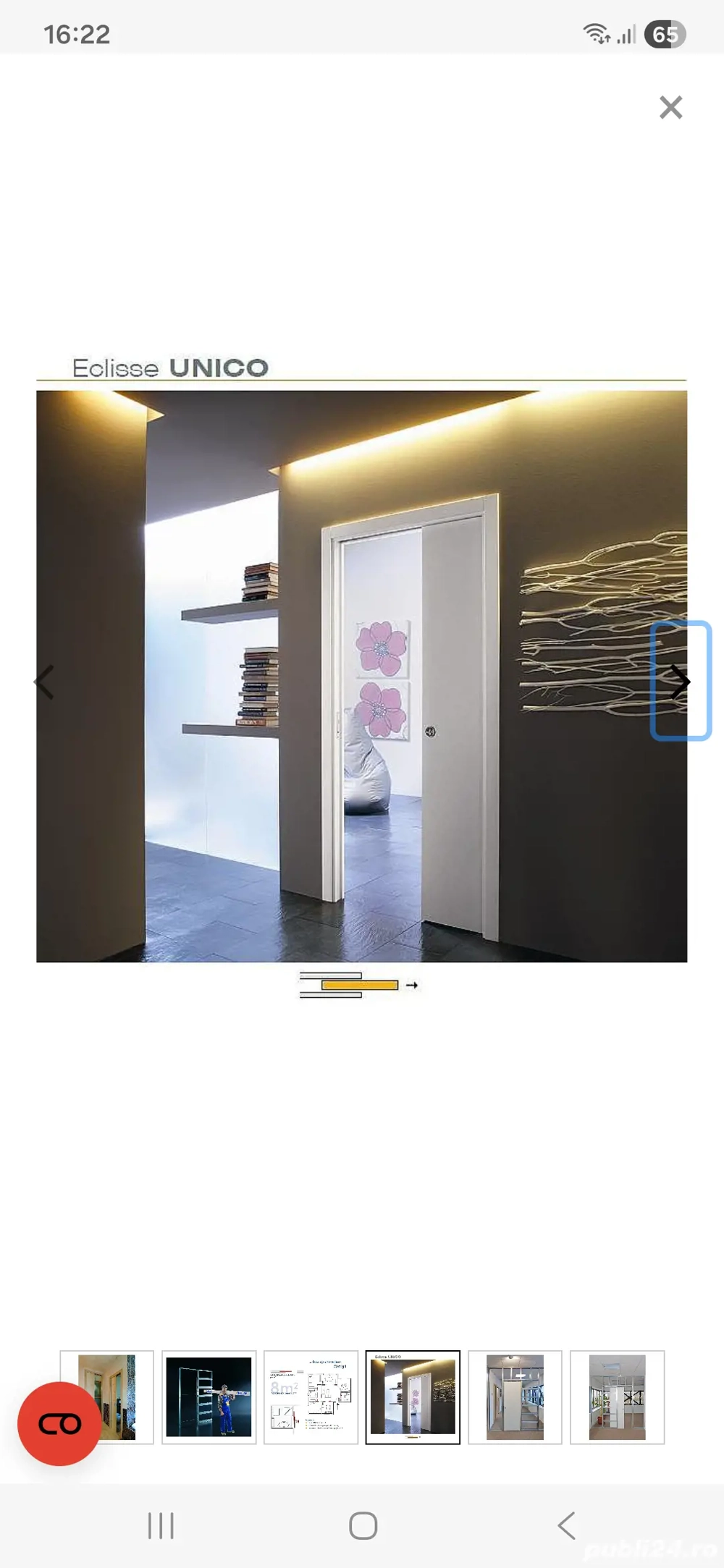 Sistem glisant cu usa simpla Eclisse UNICO noua