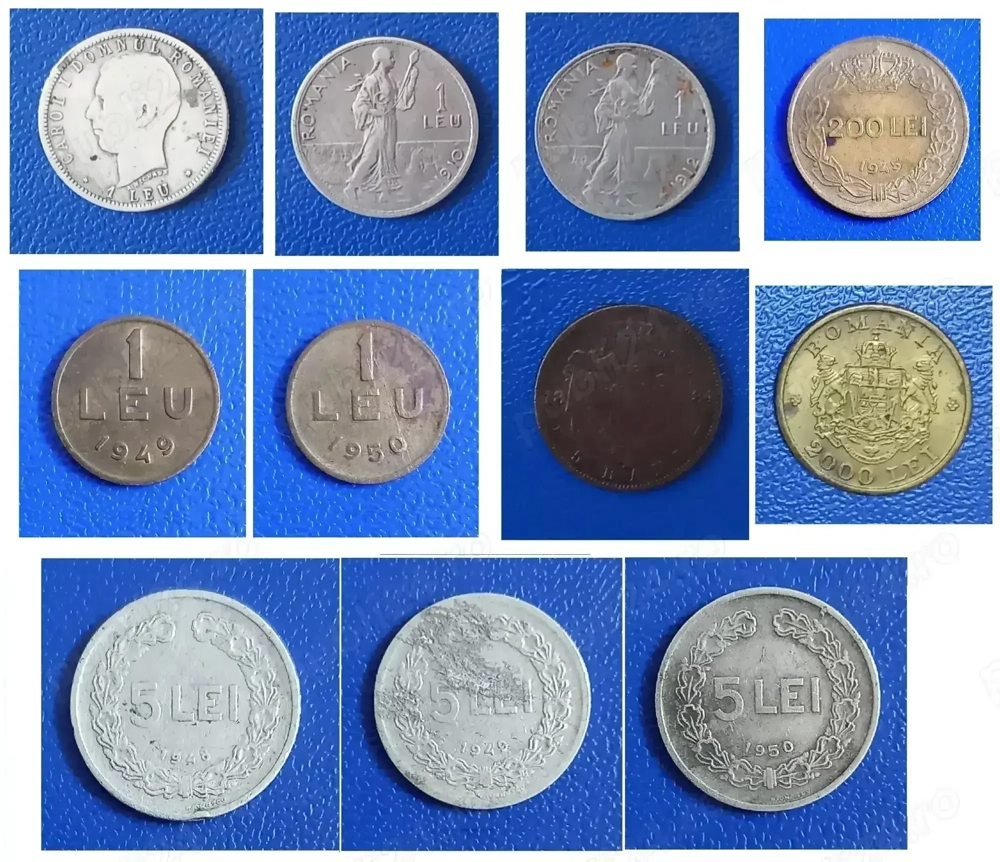 monede romanesti vechi