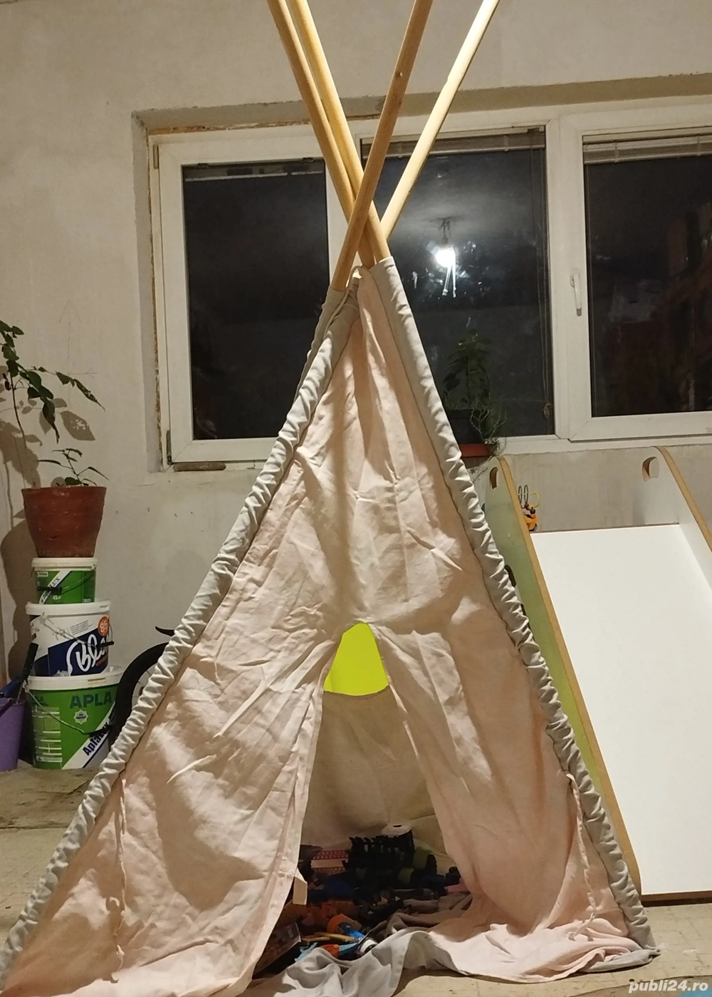 cort pentru copii, stil indian, roz