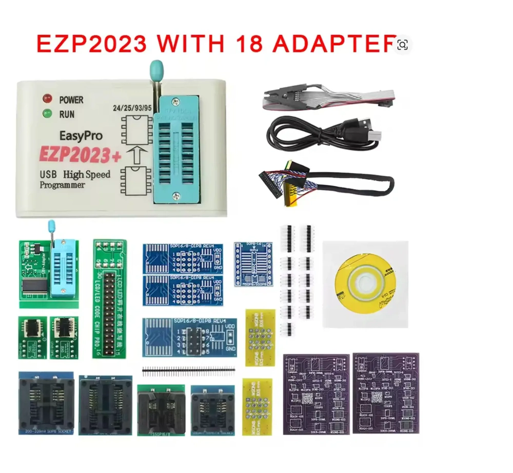 Kit programator Eeprom EZP2023 + 18 adaptoare