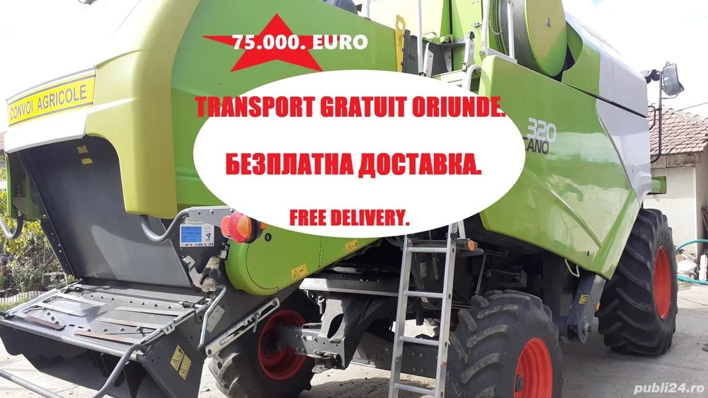 Claas Tucano 320 cu header Vario si livrare gratuita oriunde. 