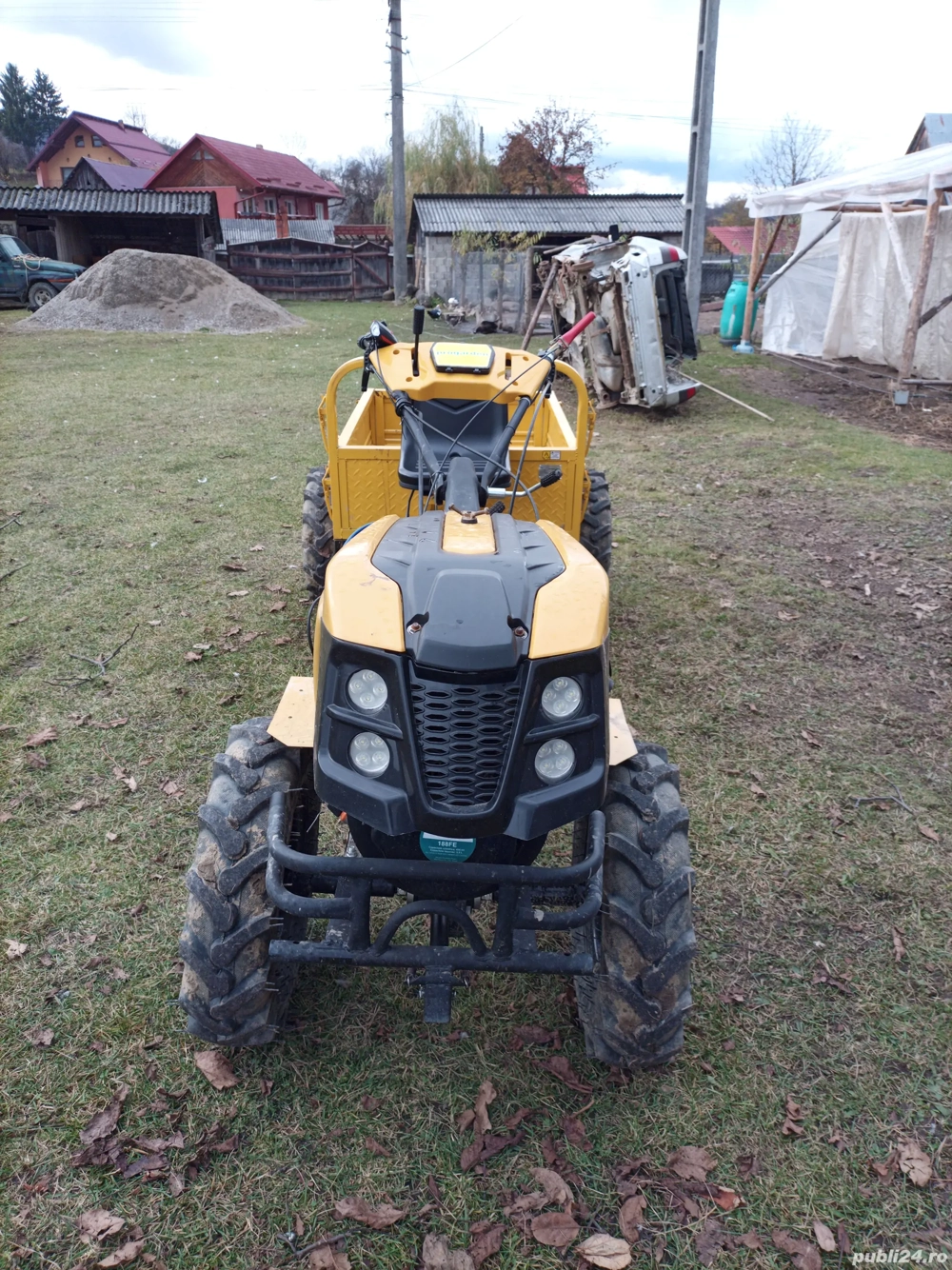 Motosapă tracțiune 4x4 12Cp Disel