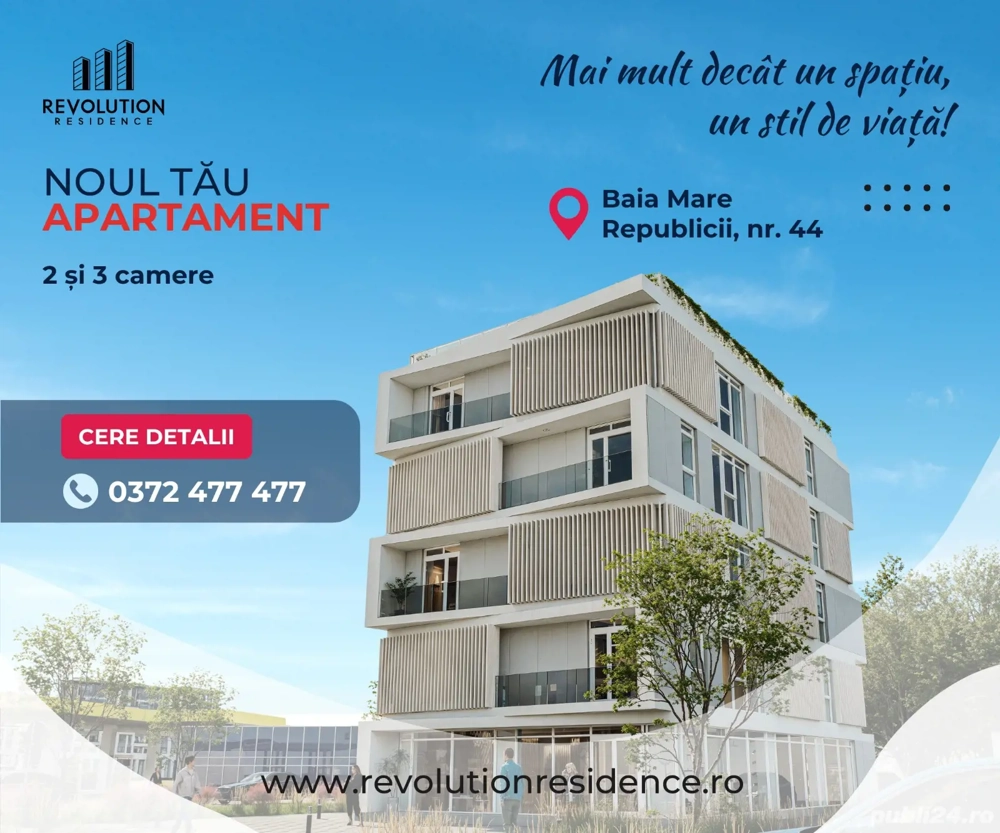 COMISION 0% - Apartamente cu 2 si 3 camere - Bdul Republicii 44