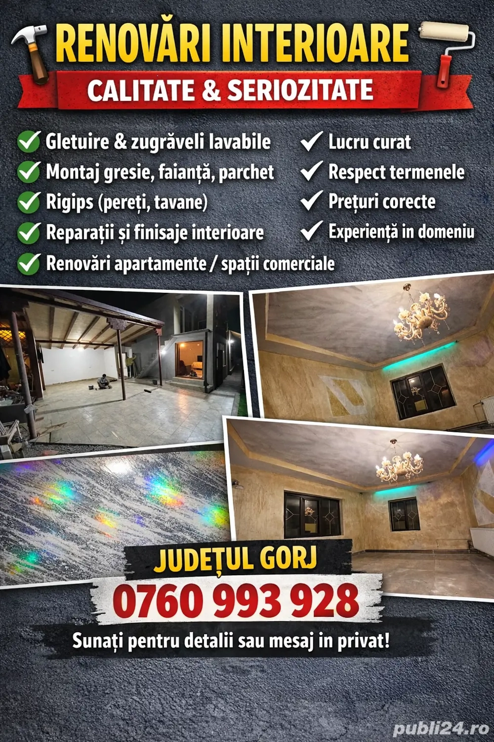  Renovări interioare   calitate și seriozitate