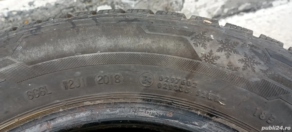 Vînd două anvelope de iarnă 185/65/14 