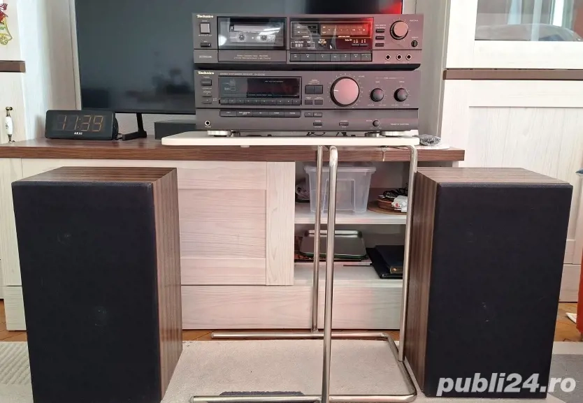 Technics Deck + Receiver + boxe Unitra  + CD Player Panasonic