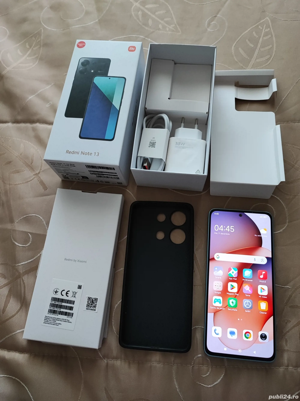 Redmi note 13 , 8gb ram , 512gb rom, ice blue liber de rețea, fara probleme 