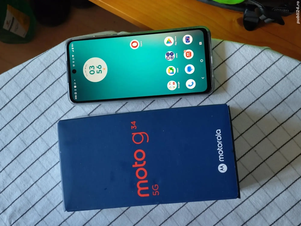 Motorola G34 5g, nou, Stereo, 128 GBUFS 8 GB. Android 15, NFC 