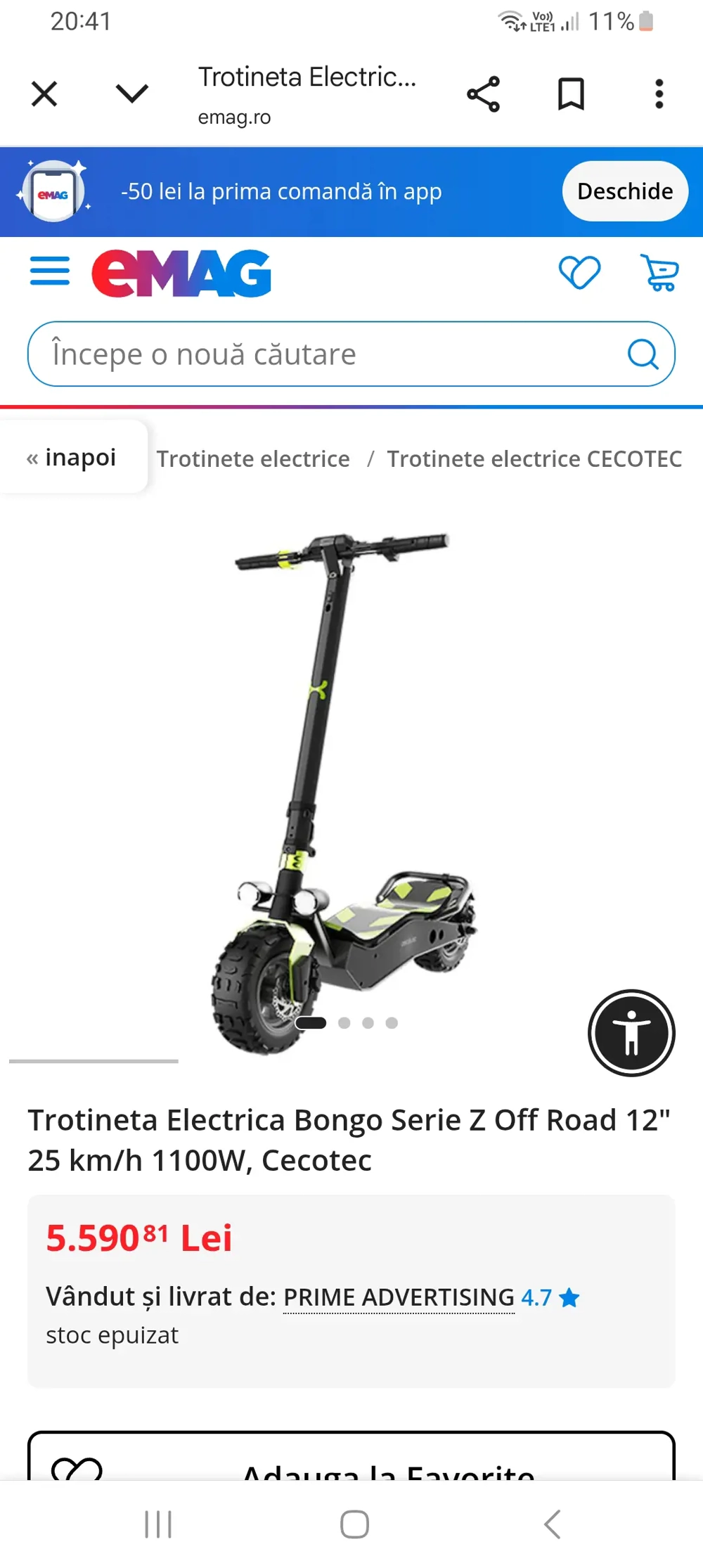 Schimb trotineta electrica 