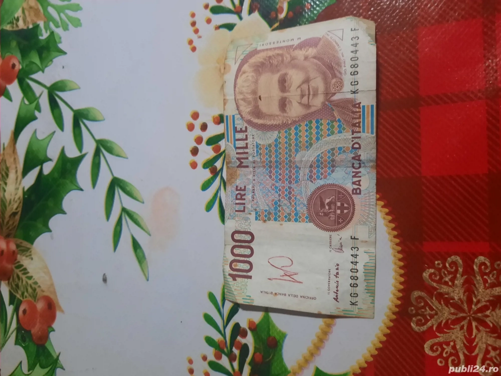 Vand bancnota 1000 lire