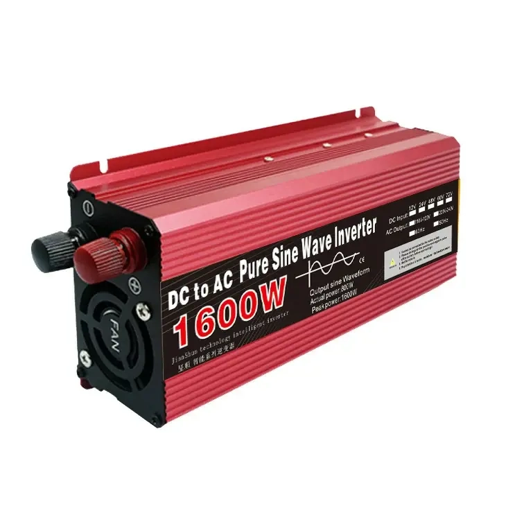 Invertor 1600W Undă Sinusoidală Pură 12V la 220V   Putere Continuă 800W