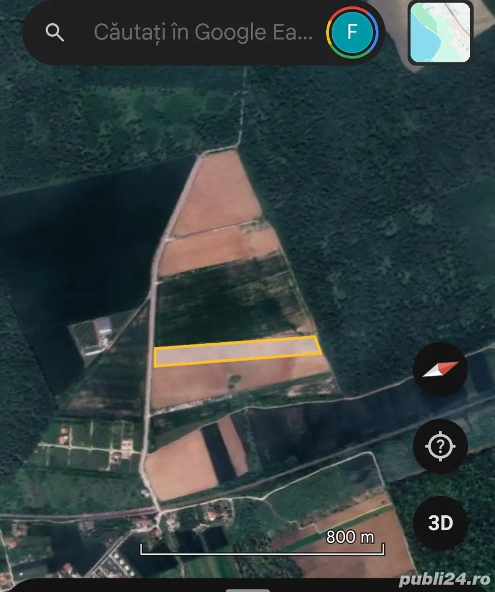 Teren 15000 mp intr. in Scrovistea lângă Snagov 