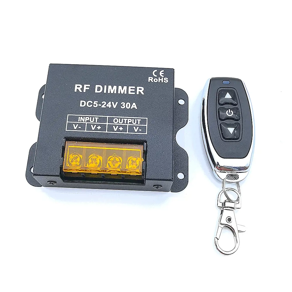 Dimmer Bandă LED 5V 12V 24V 30A cu Telecomandă RF   Controller DC pentru Benzi LED Monocrom