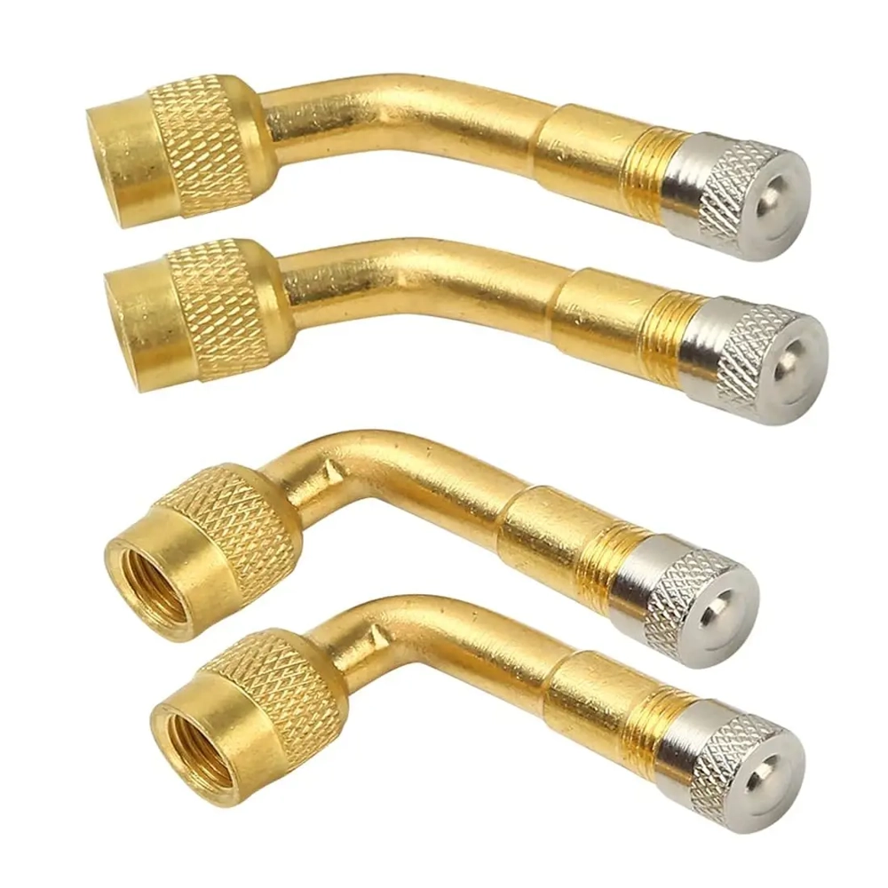 Set 4 bucati Prelungitor Valva Auto Metalic 90  si 135  cu Ventil   Compatibil Camion Bicicleta
