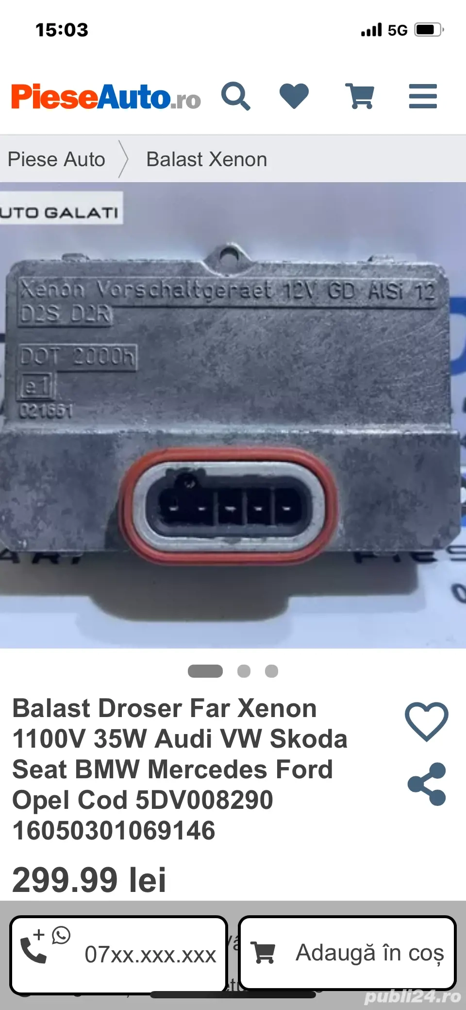 Balast droser xenon