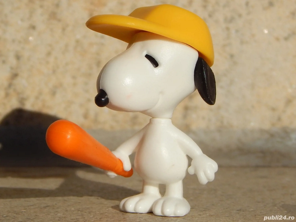 Jucarie figurina cainele Snoopy baseball Kinder 1993