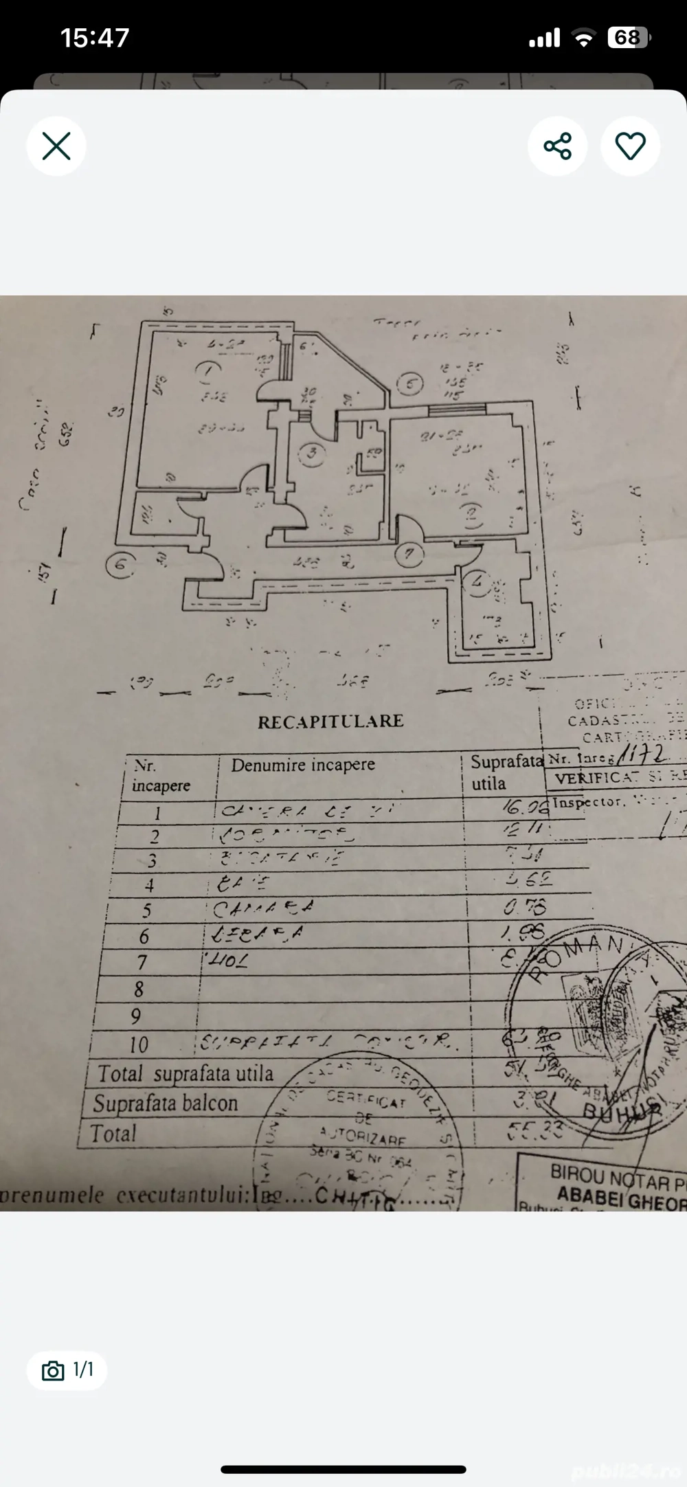 Apartament 2 camere decomandat 