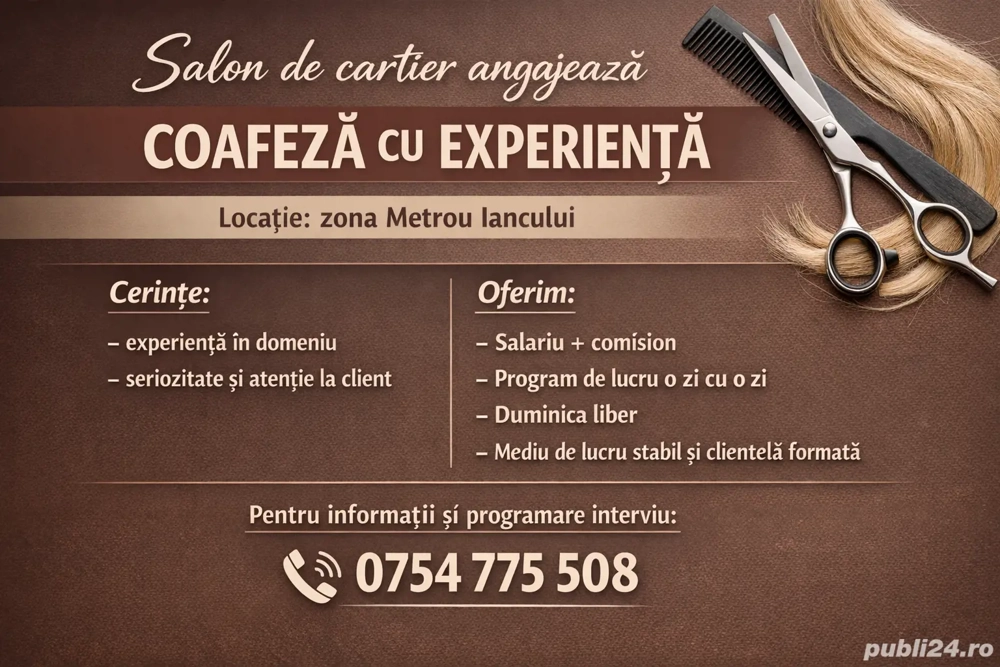 Coafeza  cu experienta 