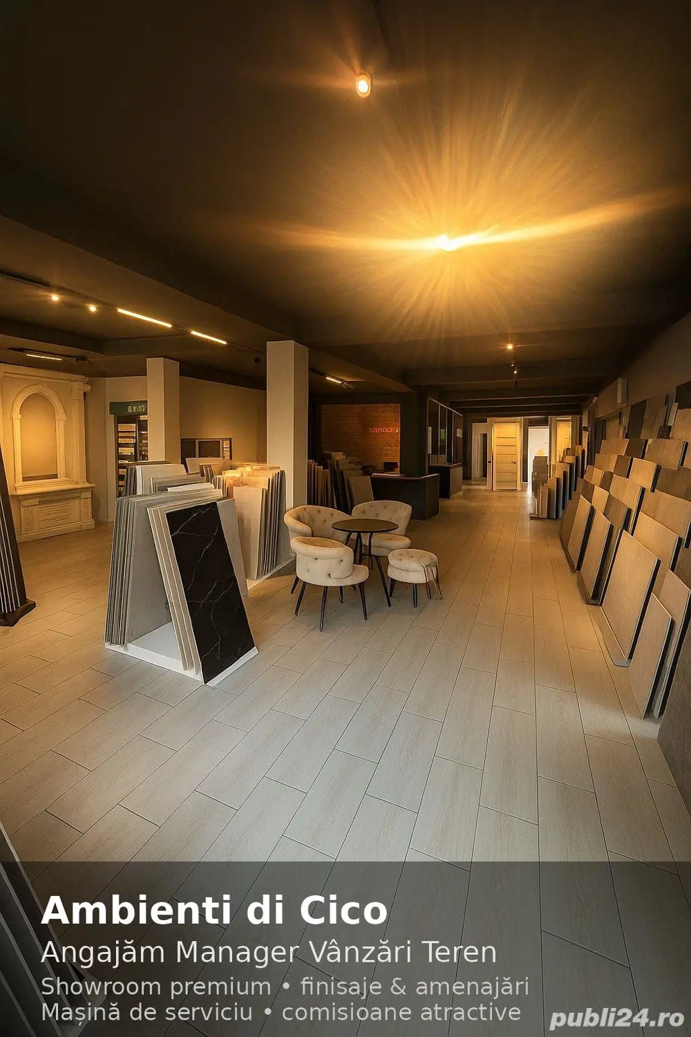 Manager Vânzări Teren Showroom premium 