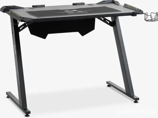 LINDHOLM Gold Birou gaming cu LED negru