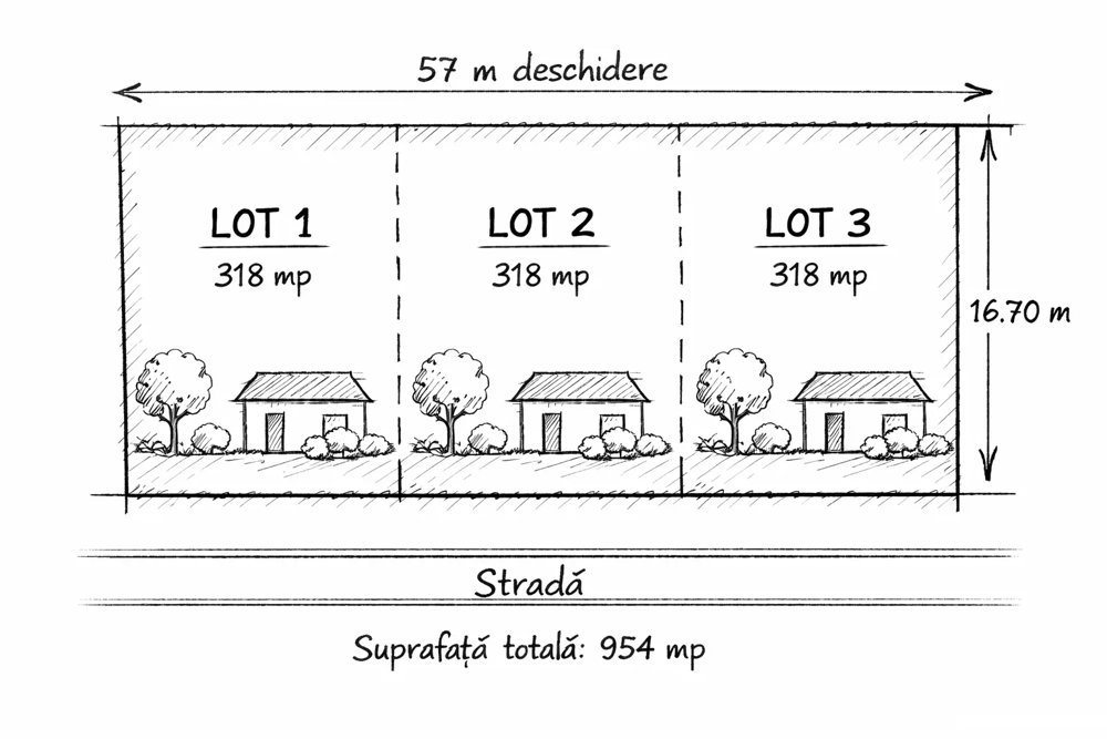 Vand teren intravilan în Joița 
