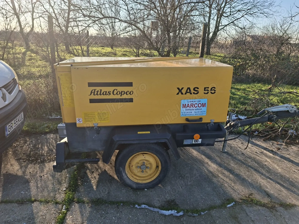 Compresor putin utilizat- Atlas Copco XAS 56