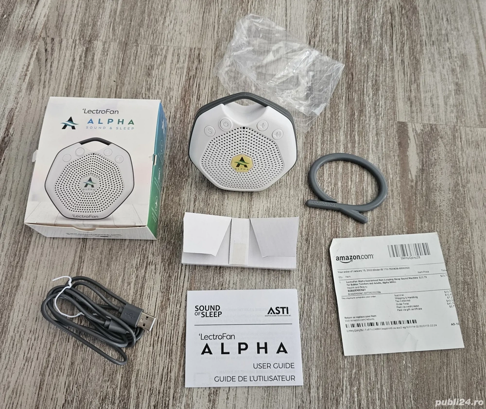 Aparat White Noise   LectroFan Alpha (pentru bebeluși și copii)