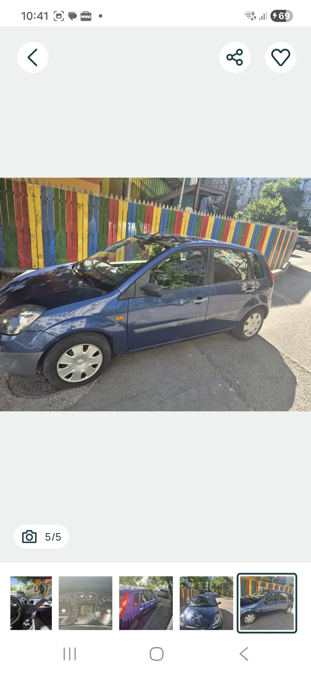 Ford fiesta 1.25 benzina an 2007