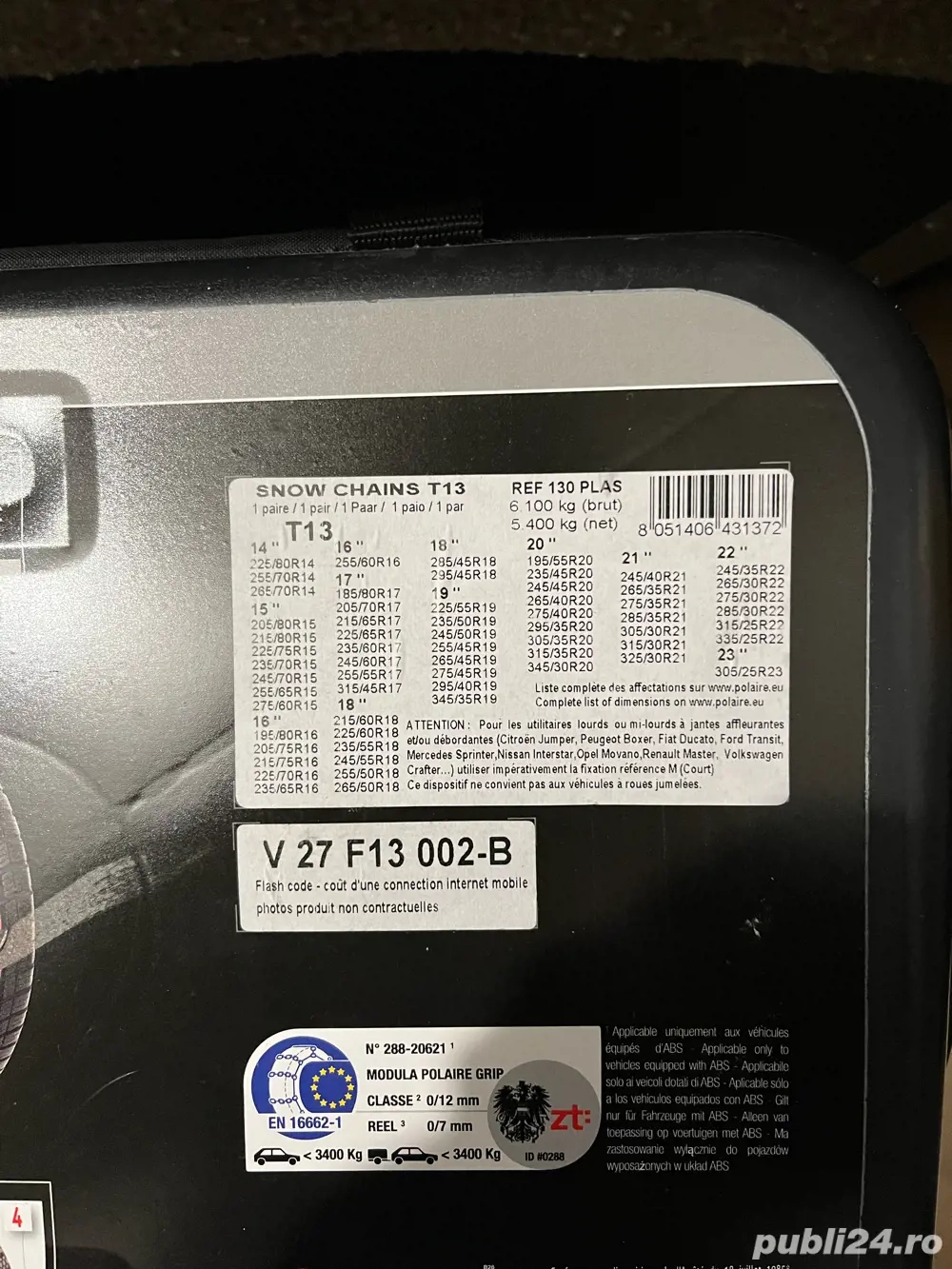  Lanturi antiderapante Modula T13