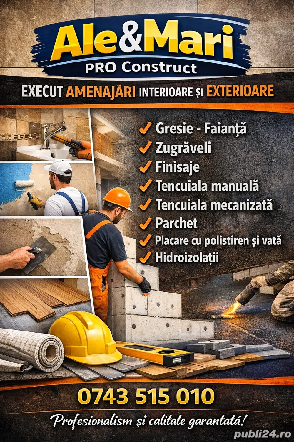 Execut lucrari interioare exterioare 