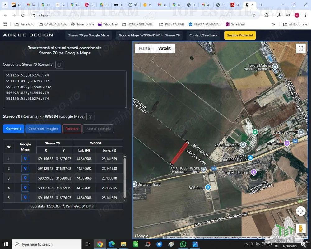 Intravilan 13200 mp, viitoare statie M , scadere mare de pret